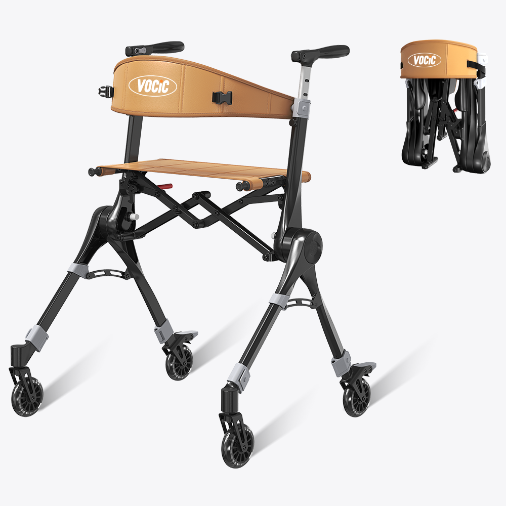 VOCIC Z35 PackGo Foldable Lightweight Rollator Walker
