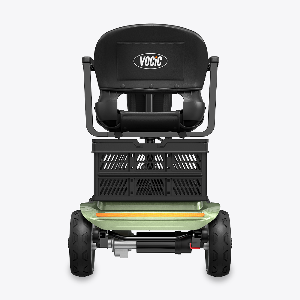 VOCIC D35 Folding Electric Mobility Scooter with Shopping Cart