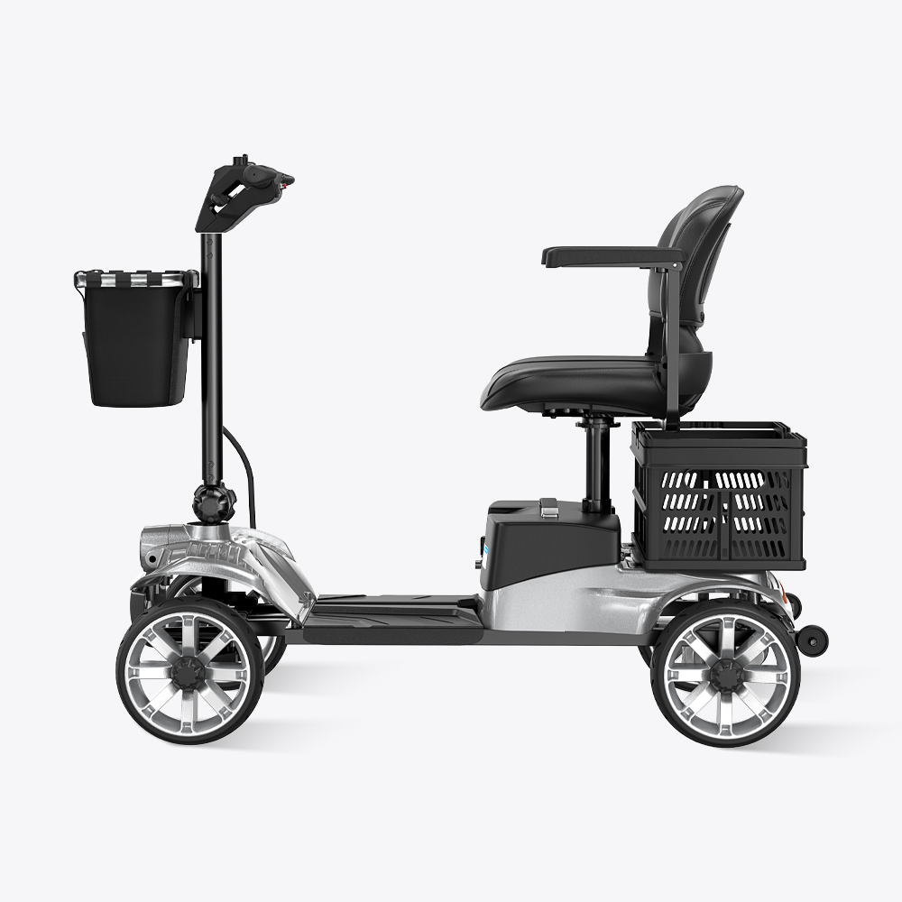 VOCIC D35 Folding Electric Mobility Scooter with Shopping Cart