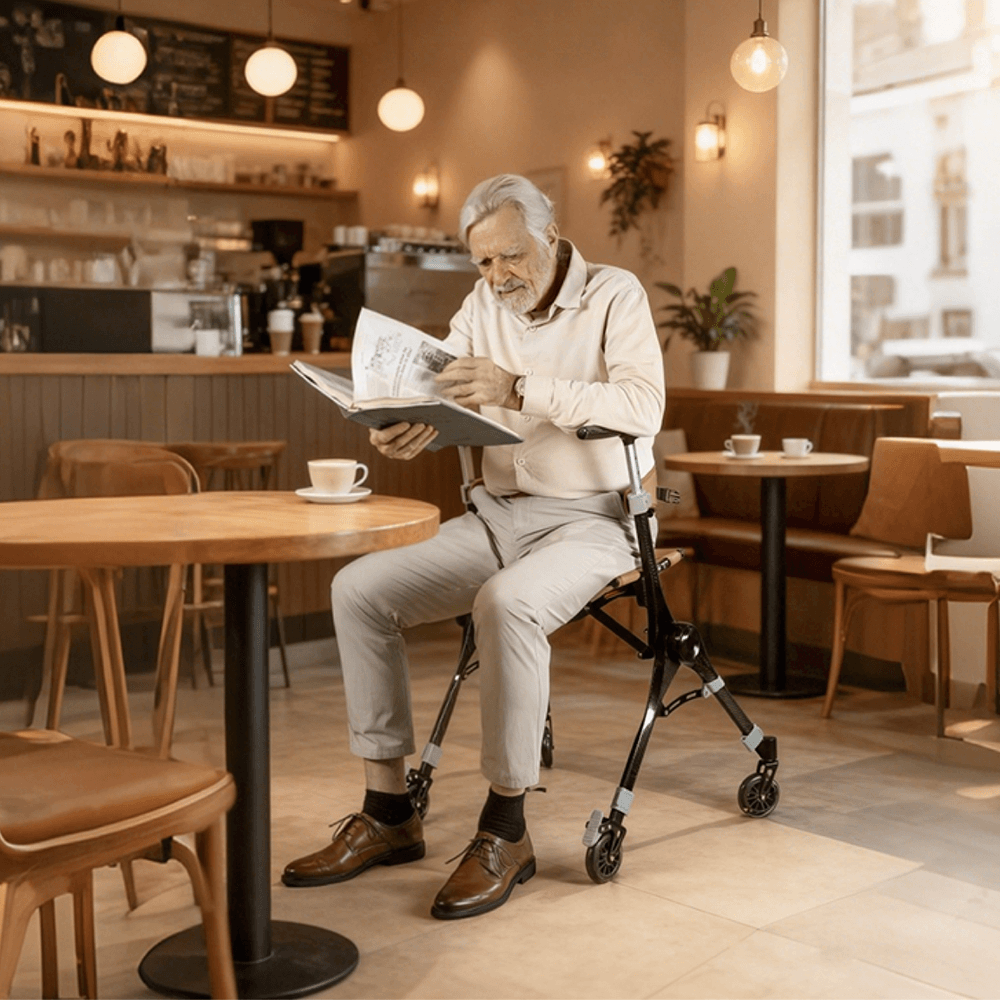 VOCIC Z35 PackGo Foldable Lightweight Rollator Walker