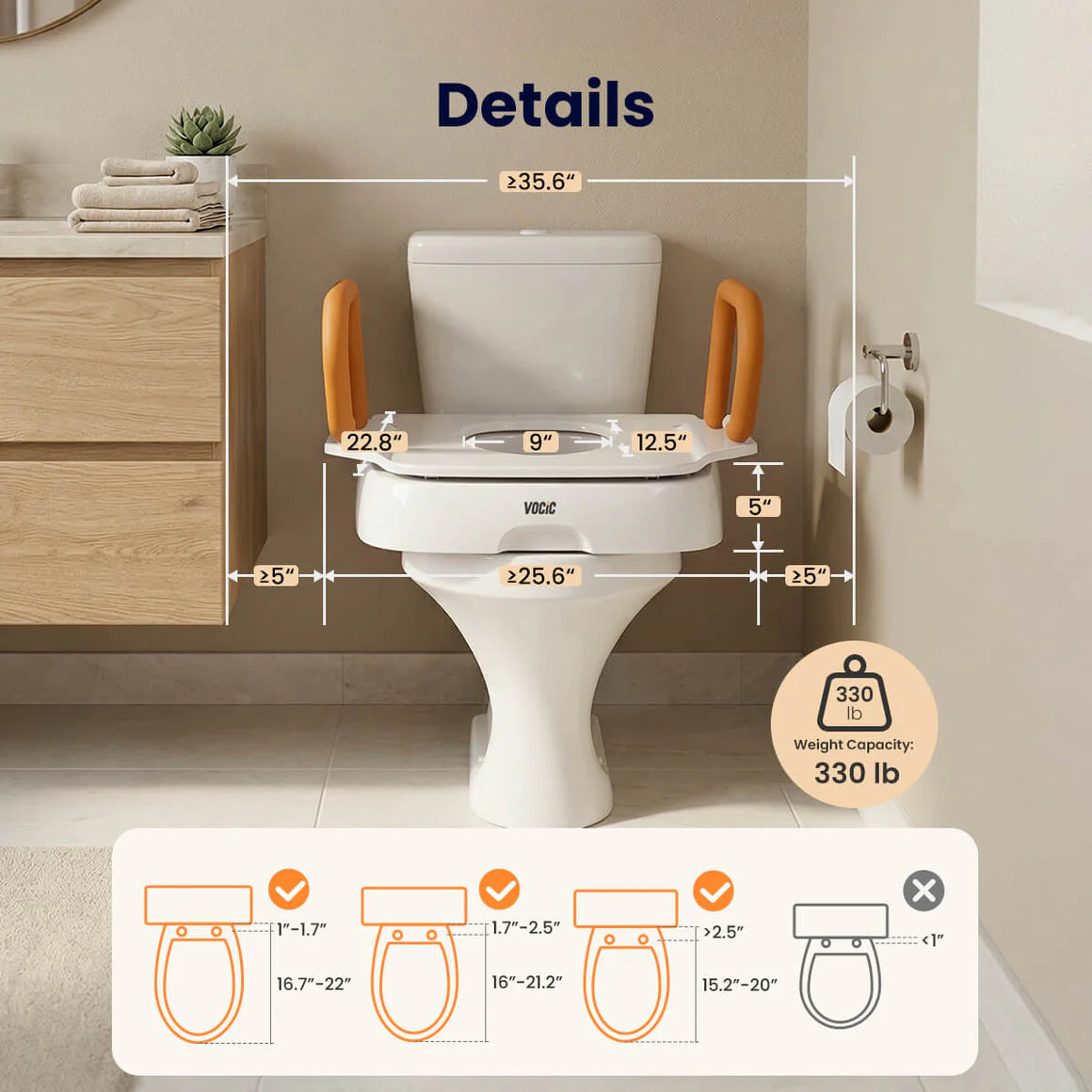VOCIC AX12 Electric Toilet Seat Lift