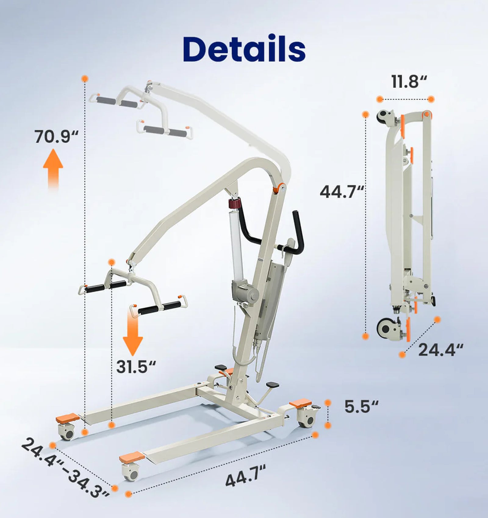 AY02 Electric Transfer Hoyer lift
