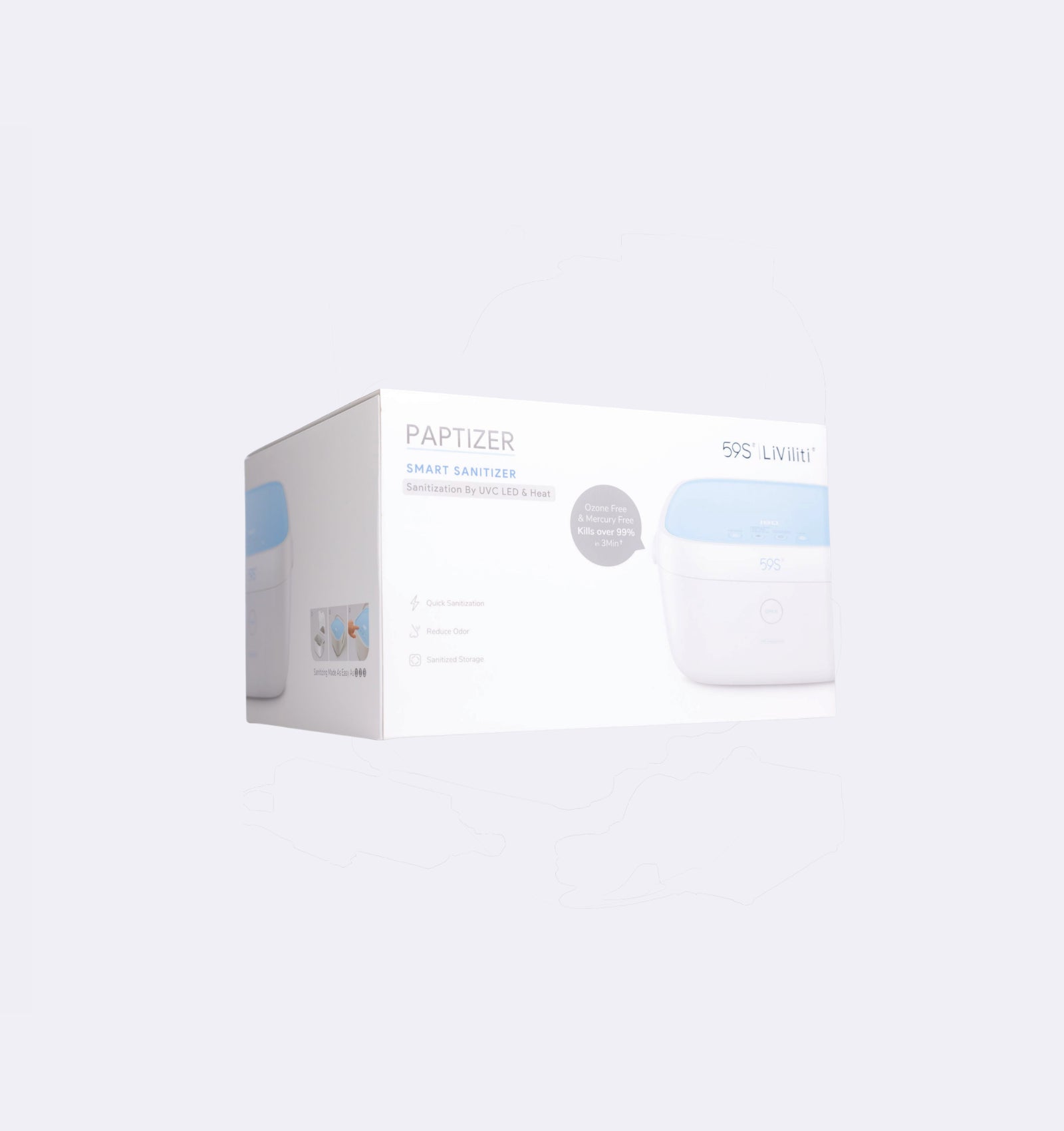 Liviliti Paptizer UVC LED Smart CPAP Sanitizer