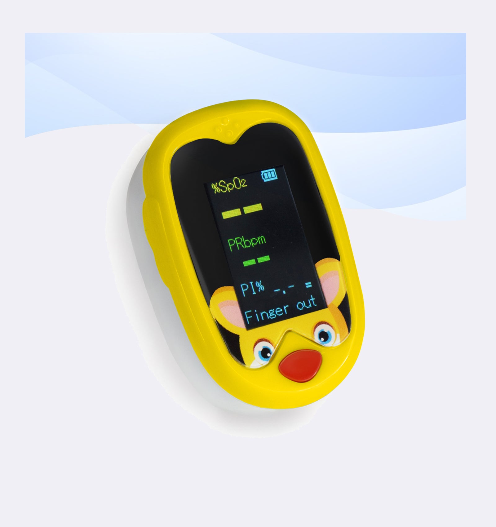 Rechargeable Pediatric Finger Pulse Oximeter – Accurate SpO2 & PR Monitor for Infants, Kids, and Children