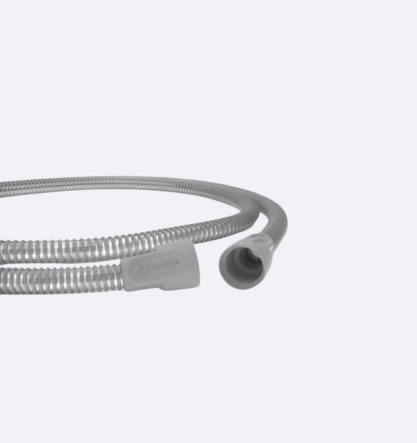 Gray hose with a Swanson logo on a white background