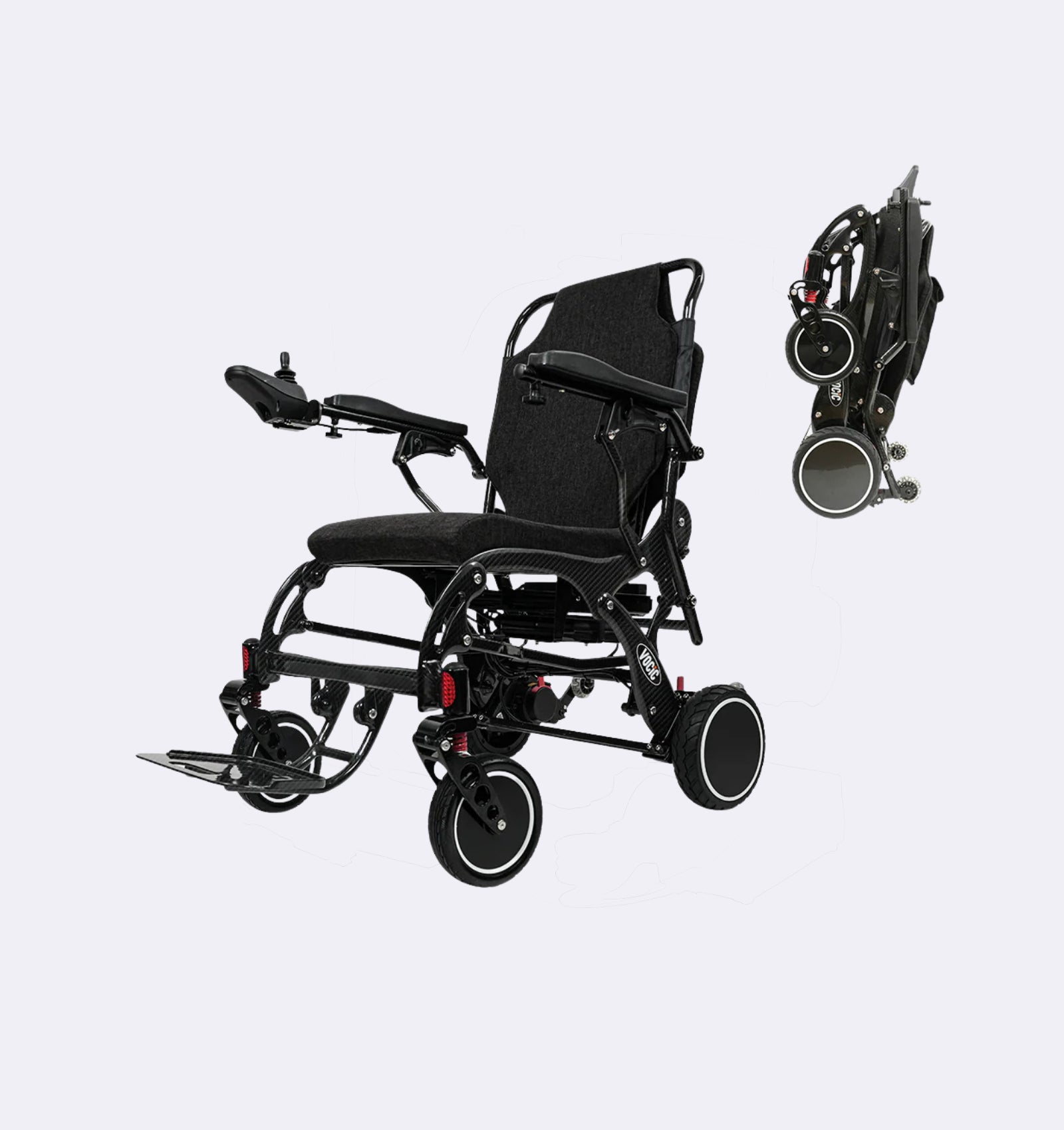 V81 Carbon Foldable Power Wheelchair 12AH