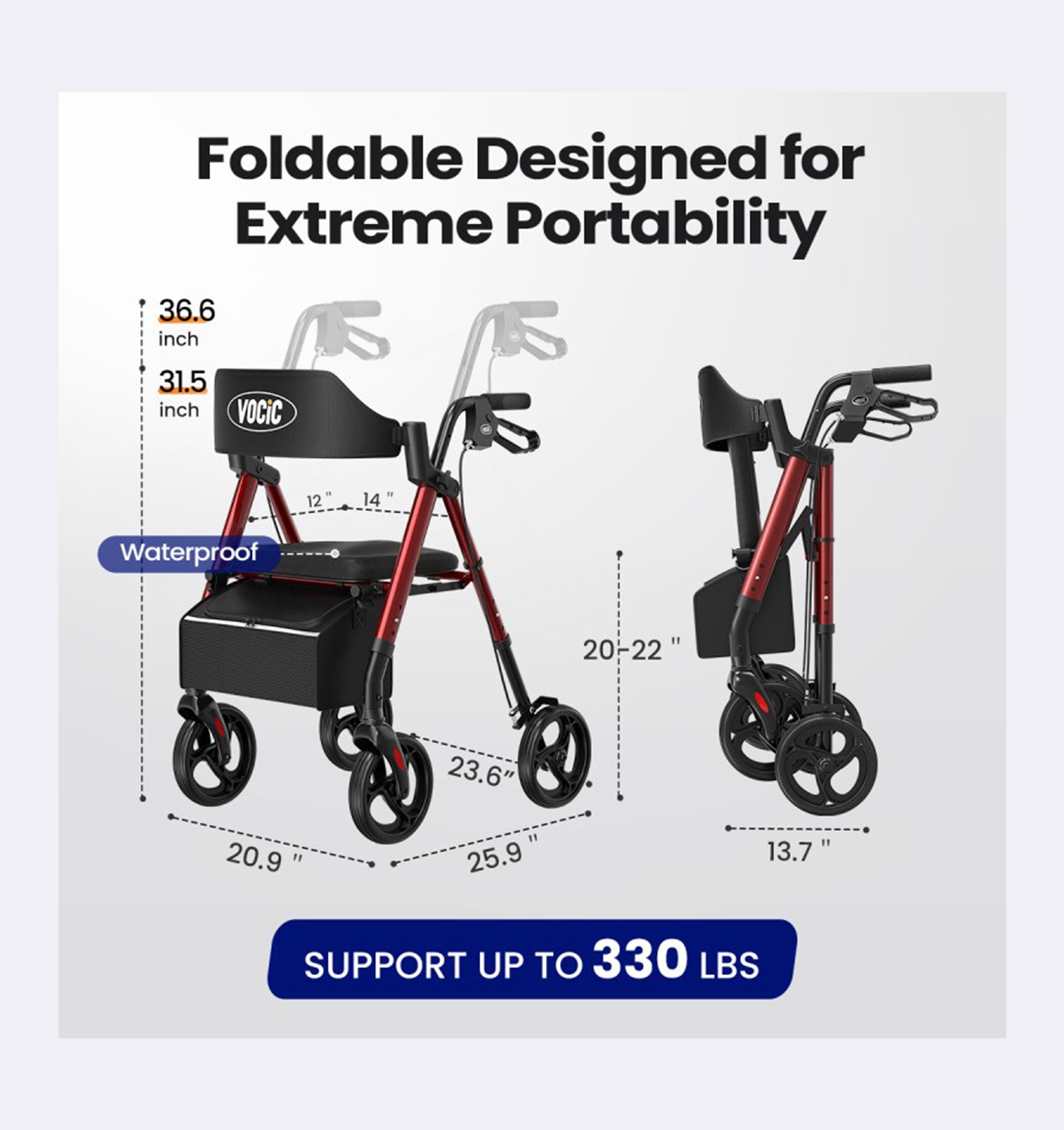 Z21 Ultra-Budget Rollator Walker