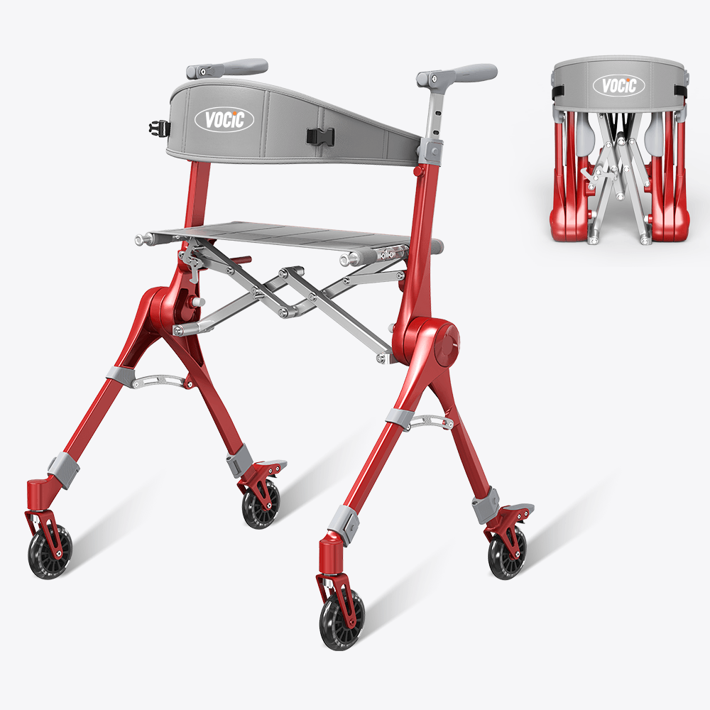 VOCIC Z35 PackGo Foldable Lightweight Rollator Walker