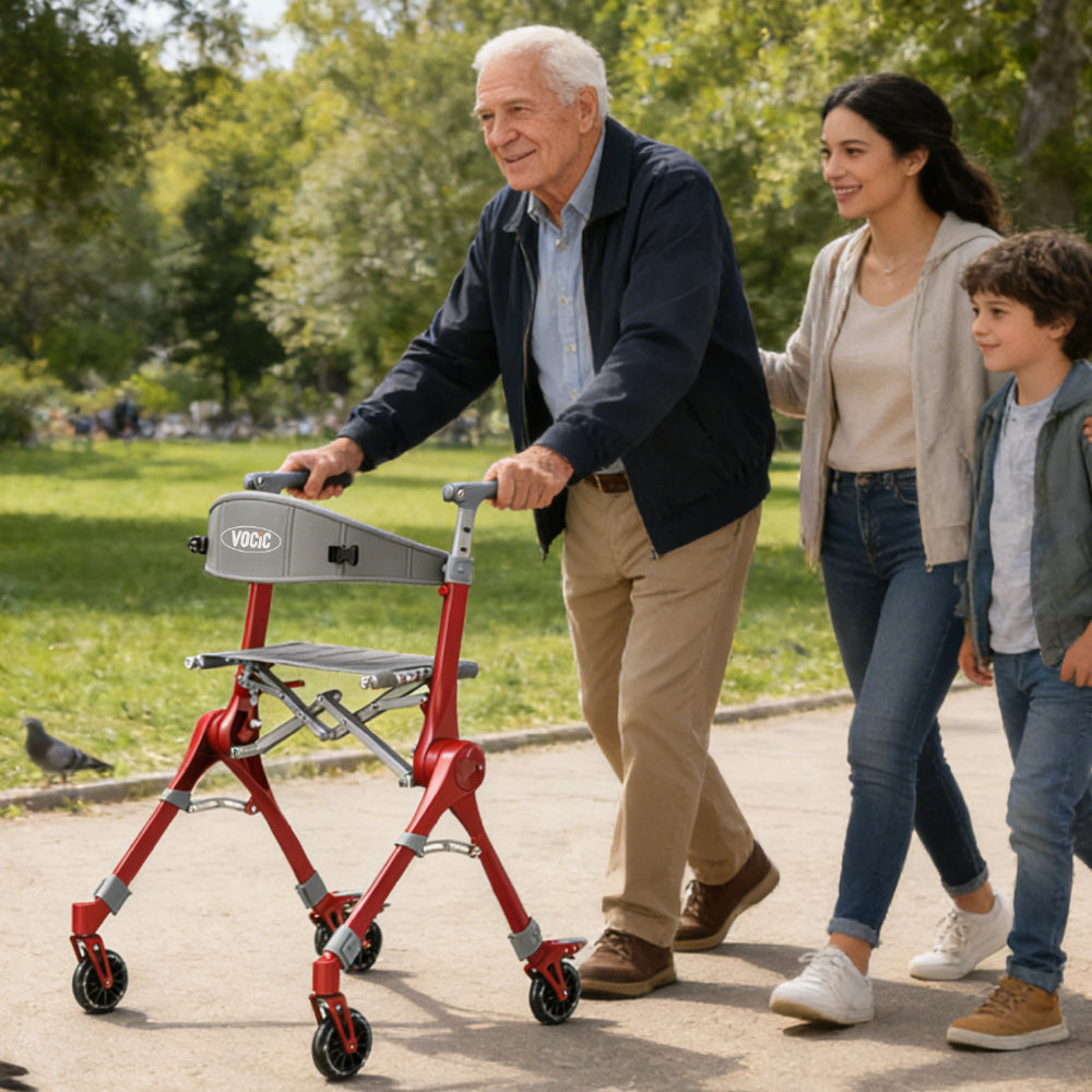 VOCIC Z35 PackGo Foldable Lightweight Rollator Walker