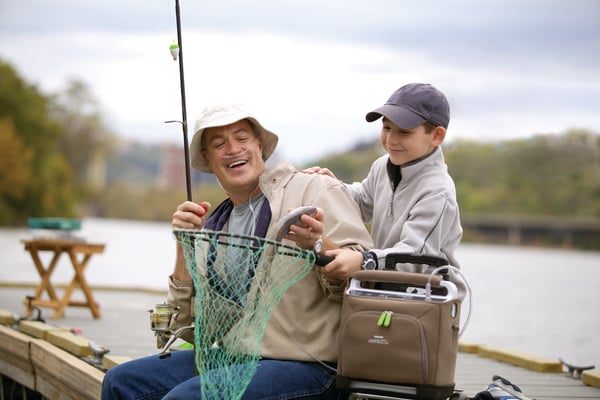 SimplyGo Fishing with Grandson