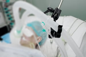 patient on ventilator