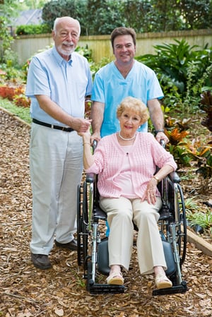 women in assisted living home